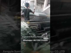 PLC付きサーボモーター制御システム 二重ねじり用蛇籠ボックスエッジラッピング機