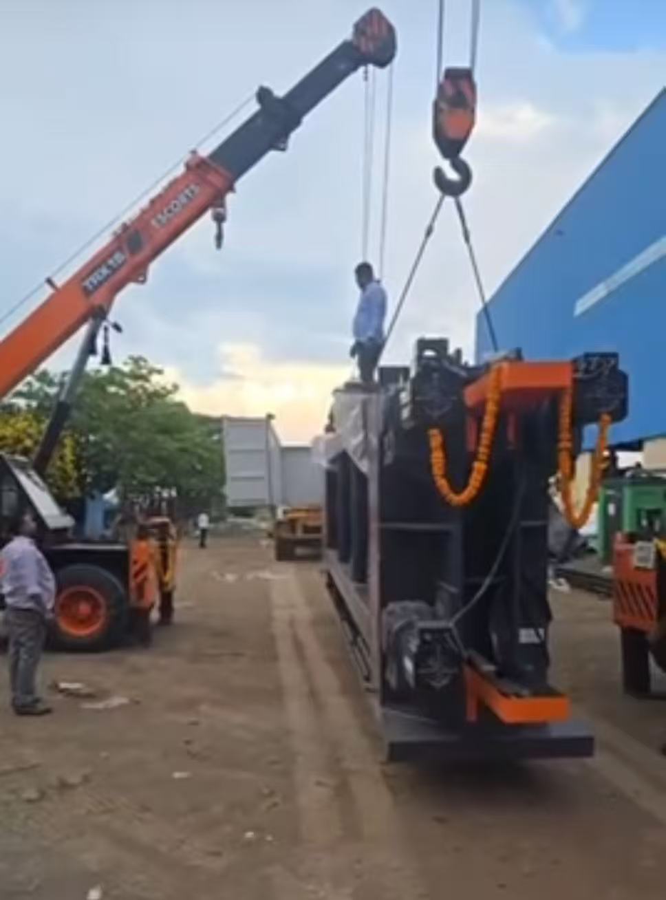 最新の企業ブログについて インドで最新のCNC蛇籠メッシュマシンが正常に試運転されました