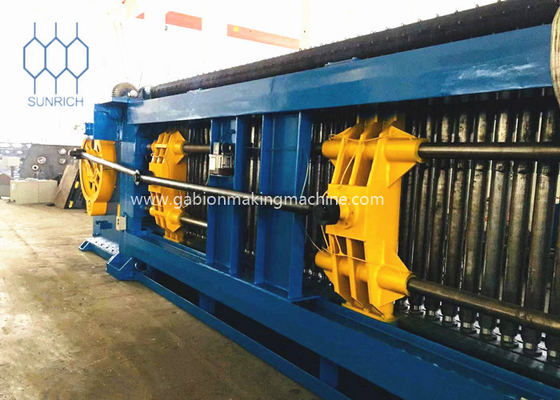 重荷のダブルブロックガビオン網織機